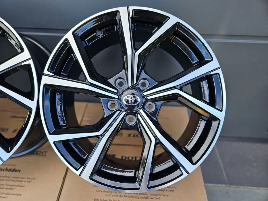 TOYOTA 18 " C-HR II / RAV4 V Nowe 5x114,3 CHR Felgi Czarne Poler ET35 ECE – zdjęcie 3