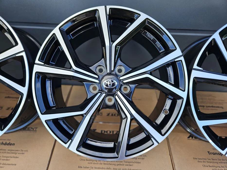 TOYOTA 18 " C-HR II / RAV4 V Nowe 5x114,3 CHR Felgi Czarne Poler ET35 ECE – zdjęcie 4