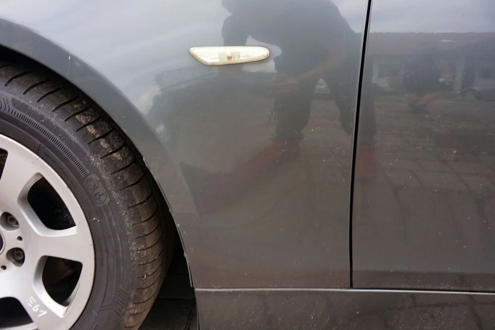Błotnik Przedni Lewy 5 E61 A36 Szary Titangrau Bmw 2003-2007 – zdjęcie 4