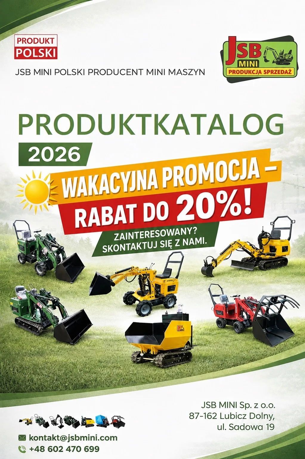 Osprzęt Rolniczy Budowlany + Koparka Ładowarka Wozidło POLSKIE