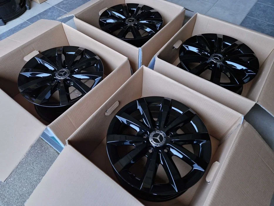 Alufelgi 16 5x112 Czarne Mercedes A B C CLA V Vito Viano i inne ! 433# – zdjęcie 4