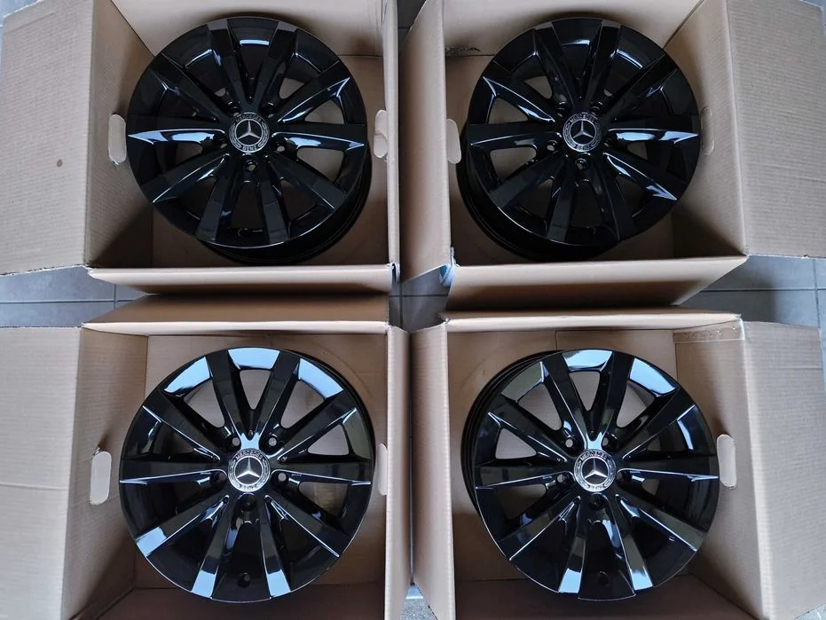 Alufelgi 16 5x112 Czarne Mercedes A B C CLA V Vito Viano i inne ! 433# – zdjęcie 6