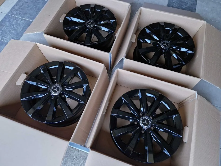 Alufelgi 16 5x112 Czarne Mercedes A B C CLA V Vito Viano i inne ! 433# – zdjęcie 5