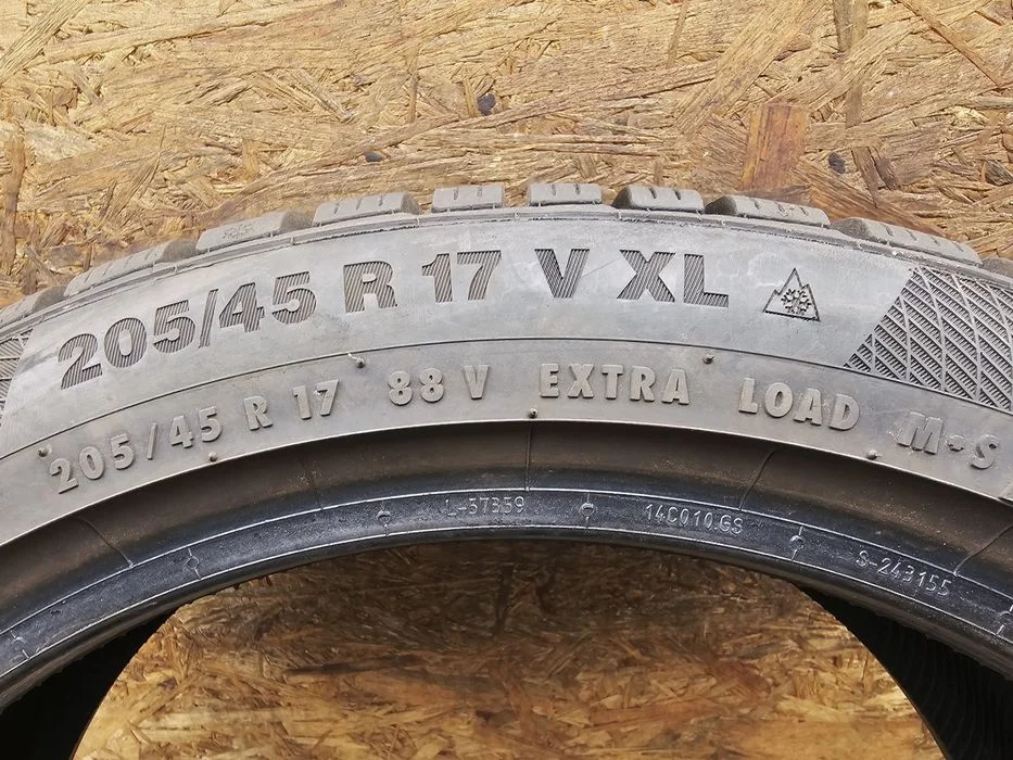 Idealne! 205/45 r17 Continental WinterContact. 7,5mm – zdjęcie 7