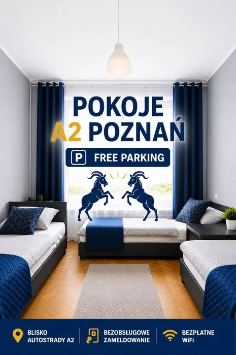 Kwatery Pracownicze Poznań – Pokoje od 25 zł/os. – Parking Gratis – Faktura VAT