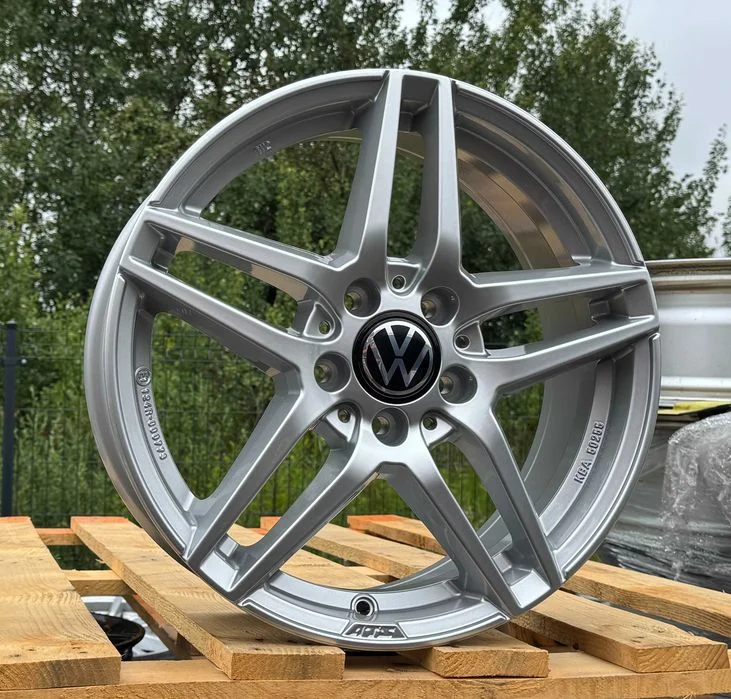 Alufelgi 5x112 r17 VW NOWE! Golf Passat Touran Caddy Tiguan Jetta Sharan 11# felgi aluminiowe zamiennik – zdjęcie 3
