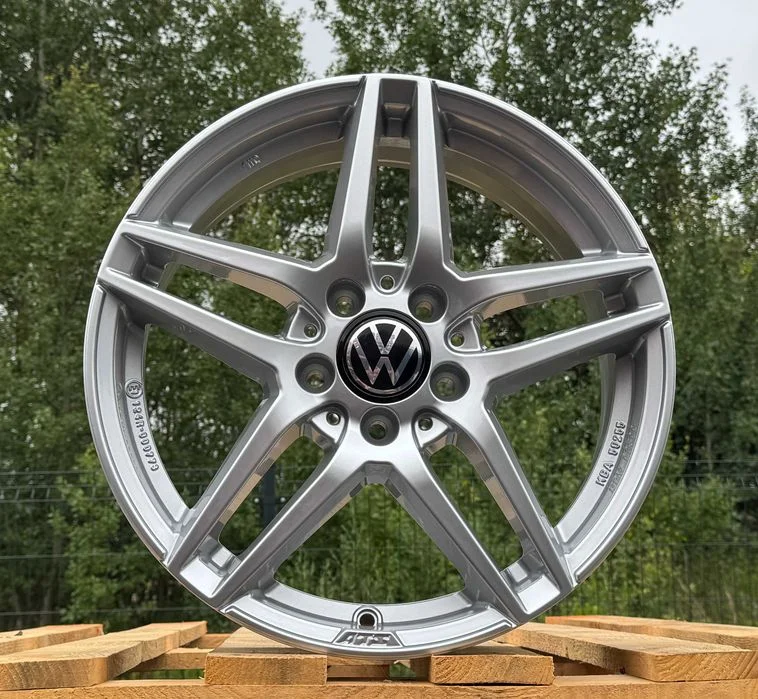 Alufelgi 5x112 r17 VW NOWE! Golf Passat Touran Caddy Tiguan Jetta Sharan 11# felgi aluminiowe zamiennik – zdjęcie 2