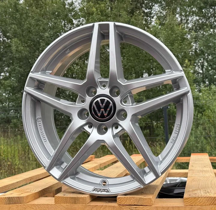 Alufelgi 5x112 r17 VW NOWE! Golf Passat Touran Caddy Tiguan Jetta Sharan 11# felgi aluminiowe zamiennik – zdjęcie 4