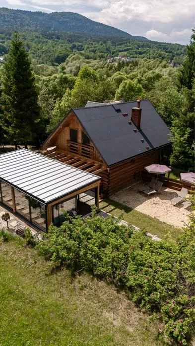 Samodzielny Dom z bala widok na gory, podgrzewany, zadaszony,zabudowany caloroczny basen plaza, jacuzzi, 30a działka, las – zdjęcie 2