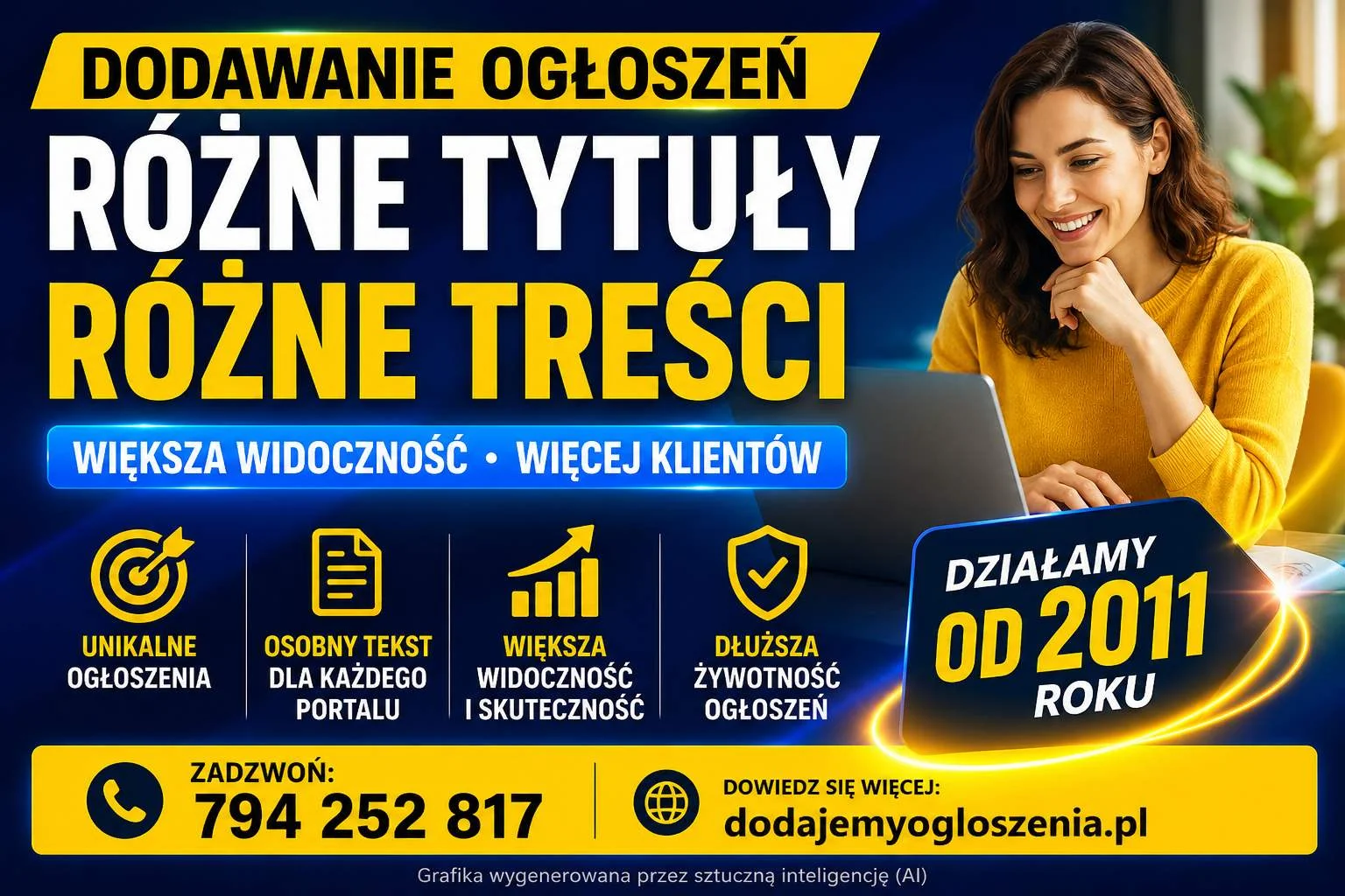 Wystawianie ogłoszeń bez duplikatów - osobny tekst dla każdego portalu. Multiposting ogłoszeń