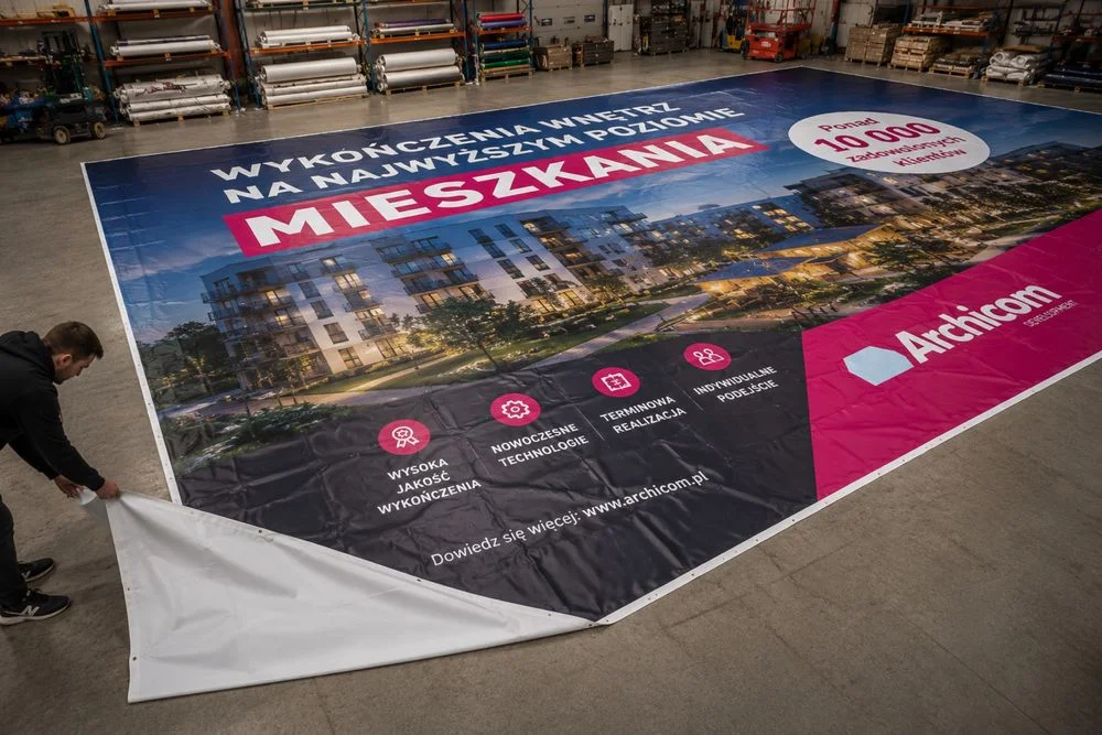 Plandeka plandeki różne wymiary od 6x3 do 21x6 płachta płachty banerowa banerowe przykrycie nakrycie przeciwdeszczowe wodoszczelne tanie banery maty – zdjęcie 7