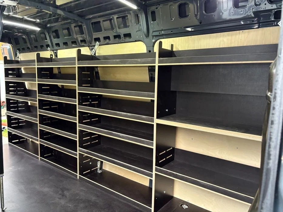 Regały do busa Proace Max XL+ 50 cm regał warsztatowy ze sklejki – zdjęcie 3