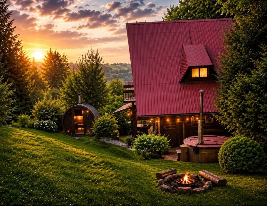Domek pod lasem balia SAUNA na wyłączność cisza i spokój – zdjęcie 2