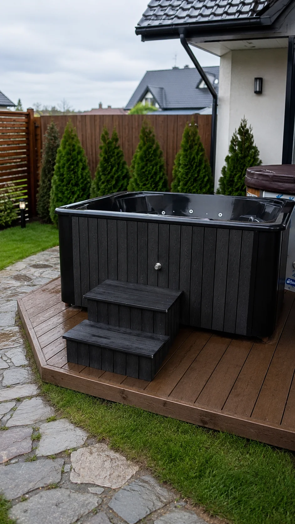 BALIA Od Ręki AQUAQUAD 220cm x 220cm Jacuzzi Piec Zintegrowany