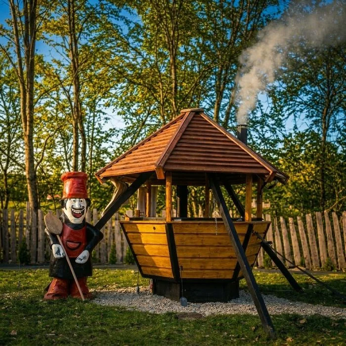 Domek Domki Jacuzzi Sauna Kocioł SPA Beczka Alpaki Konie – zdjęcie 3