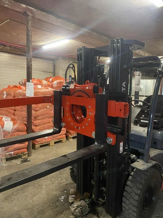 Obrotnica wywrotnica do wózka widłowego traktora ładowarki producent – zdjęcie 8