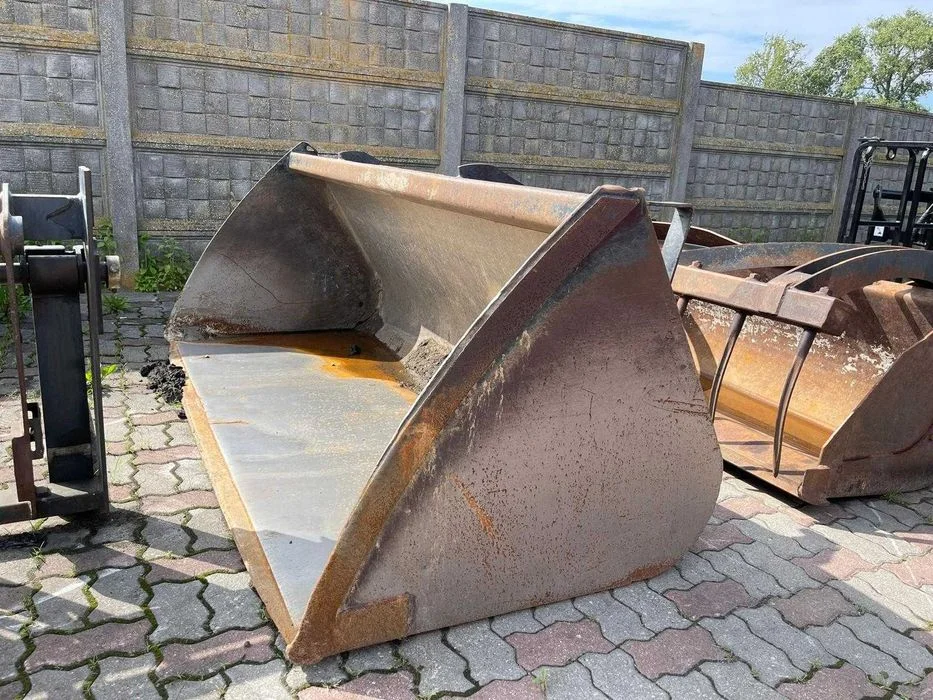 Łyżka 2.40 m szeroka ładowarka teleskopowa JCB oryginał bardzo mocna i solidna porządna Łycha Szufla Szypa – zdjęcie 4