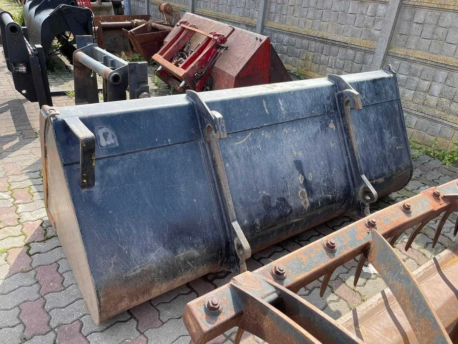 Łyżka 2.40 m szeroka ładowarka teleskopowa JCB oryginał bardzo mocna i solidna porządna Łycha Szufla Szypa – zdjęcie 8