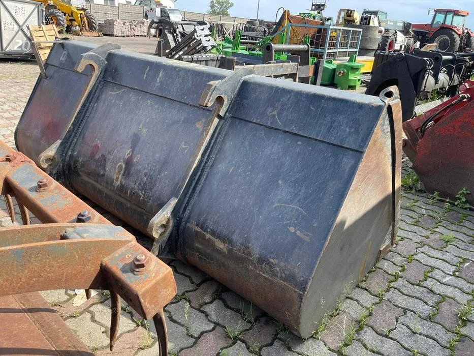 Łyżka 2.40 m szeroka ładowarka teleskopowa JCB oryginał bardzo mocna i solidna porządna Łycha Szufla Szypa – zdjęcie 7