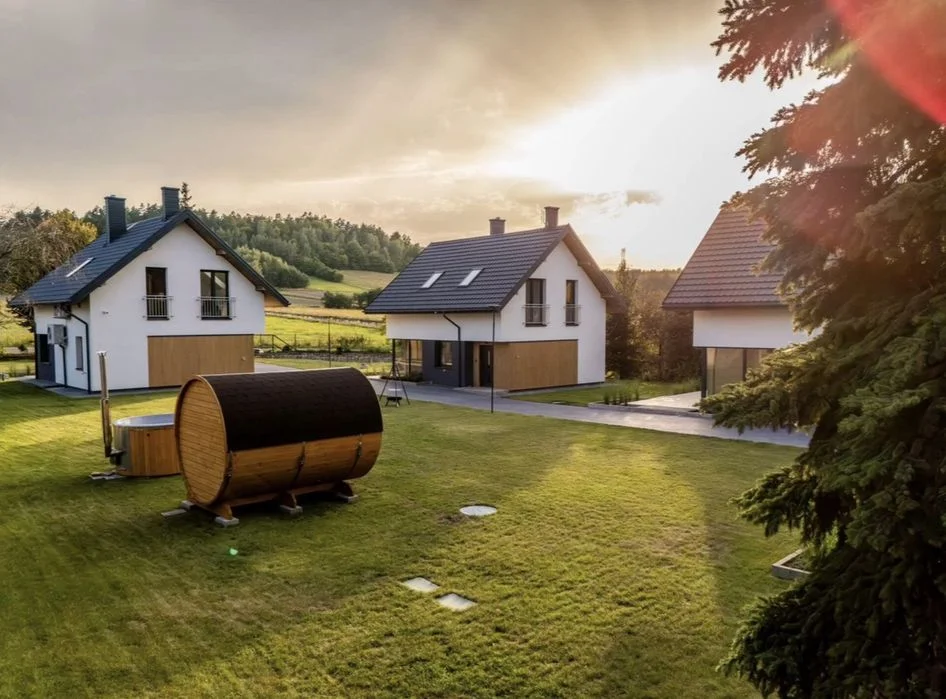 Huta Szumy konfortowe 4 domy domki do wynajecia sauna balia