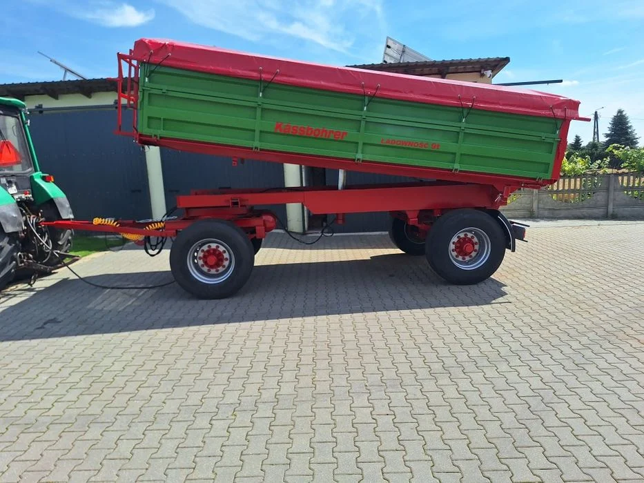 Przyczepa rolnicza 9 ton,3 X wywrot Kassbohrer, hw,hl,d55 – zdjęcie 2