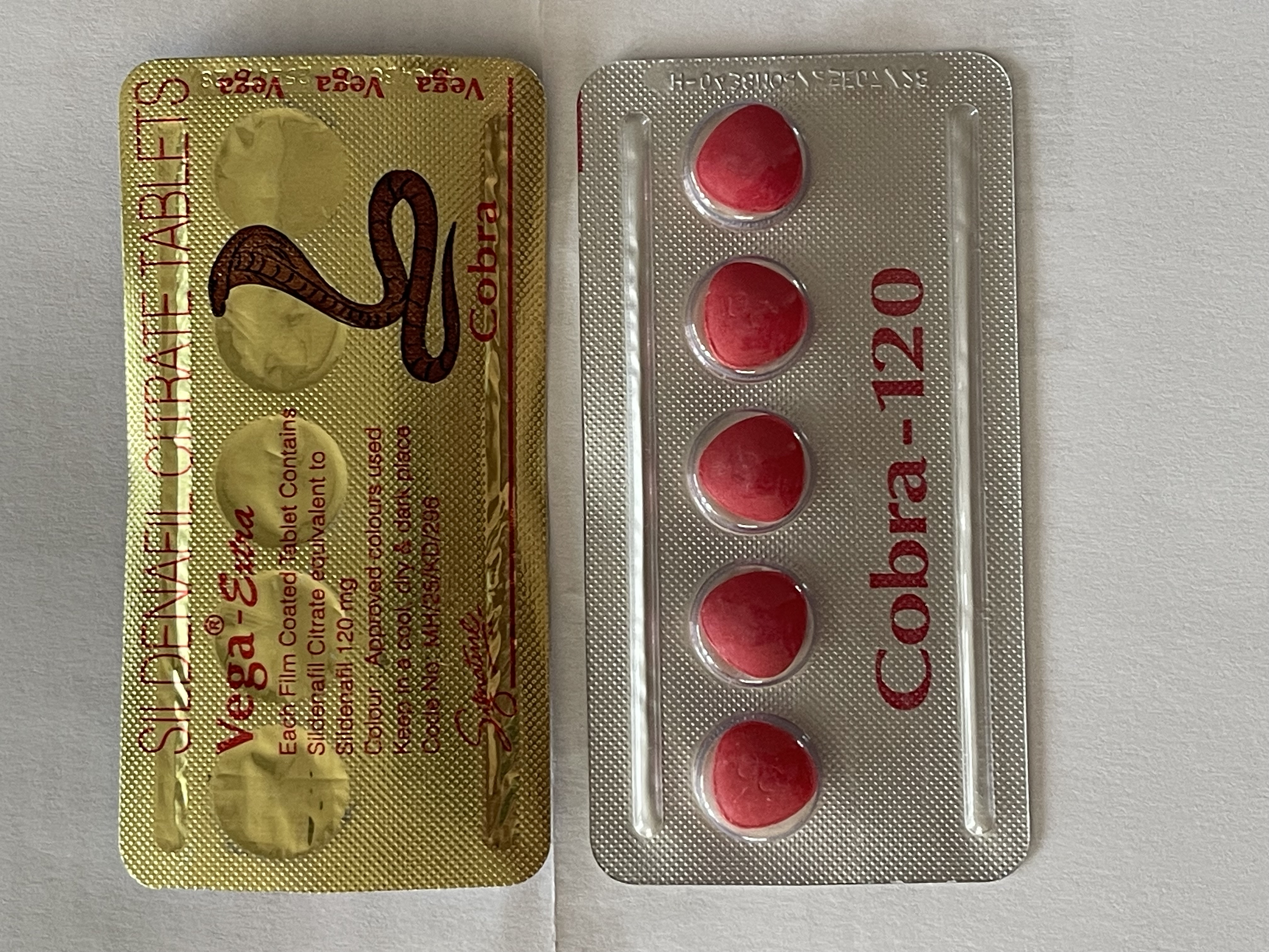 Sprzedam Vega Extra Cobra 120, potencja, erekcja - 5 tabletek