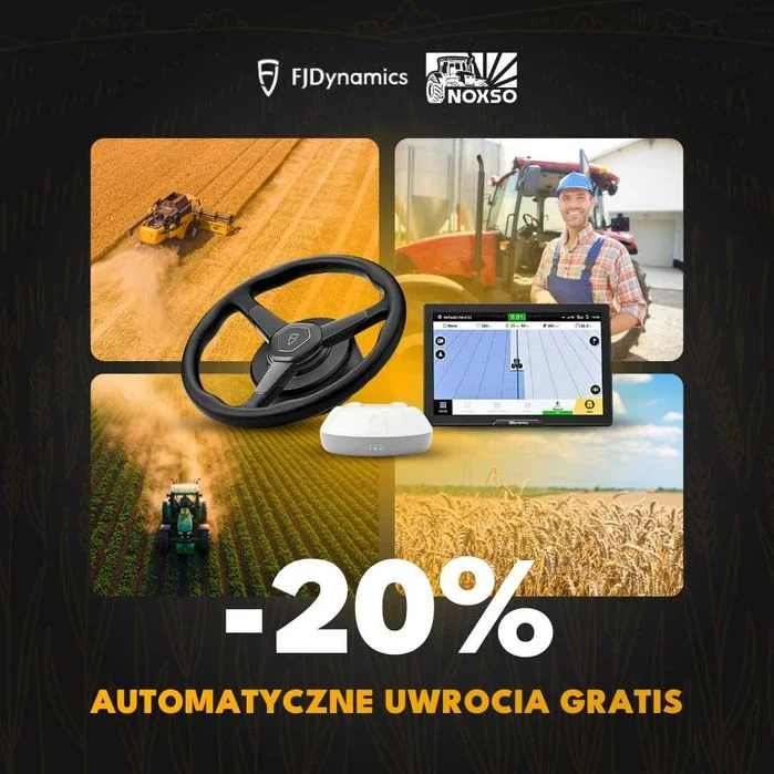 FJDynamics Nawigacja Rolnicza RTK GPS - prowadzenie RTK 2.5 cm