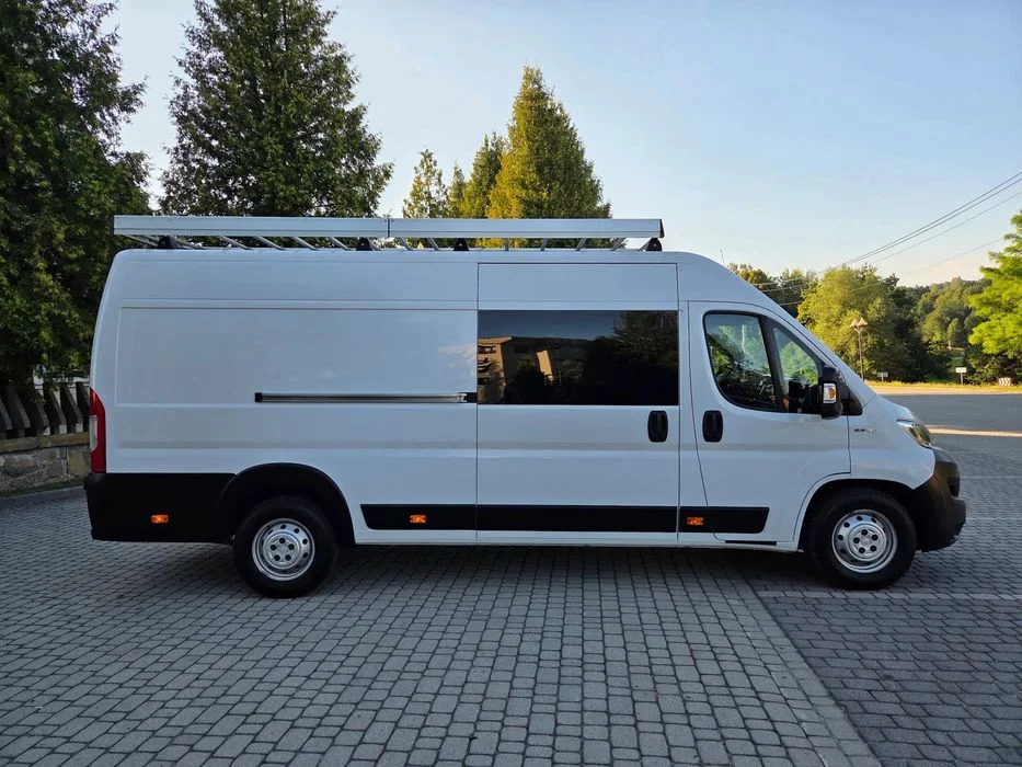 Fiat Ducato Furgon L4H2 Osobowy Stan BDB Finasowanie Maxi L4 Brygadówka 6 7 Osób Doka Led Krajowy master F-Vat 23% Leasing – zdjęcie 5