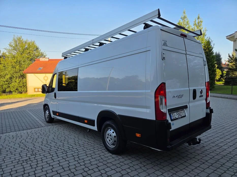 Fiat Ducato Furgon L4H2 Osobowy Stan BDB Finasowanie Maxi L4 Brygadówka 6 7 Osób Doka Led Krajowy master F-Vat 23% Leasing – zdjęcie 4