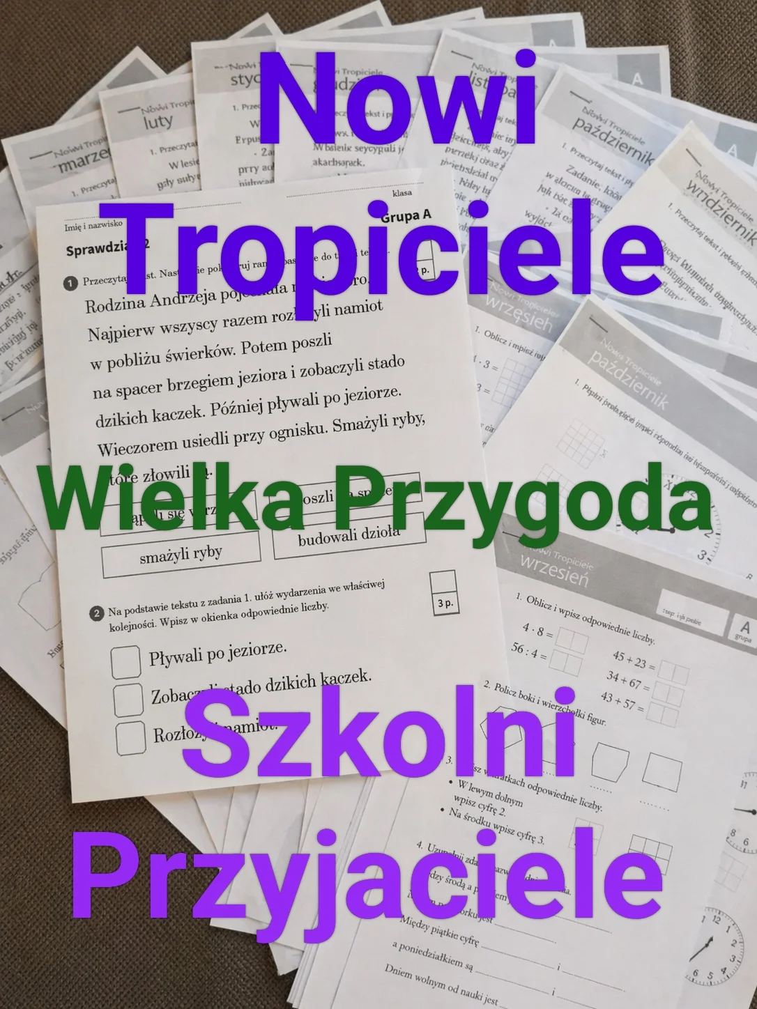 Kartkówki, Sprawdziany