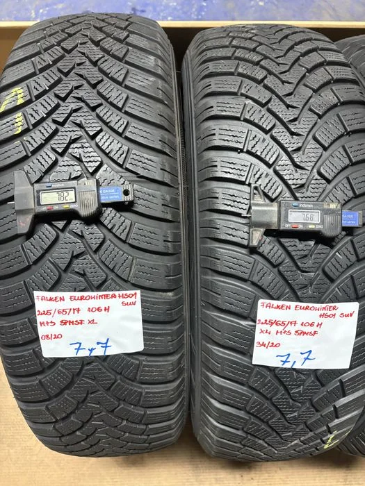 4x 225/65R17 106H FALKEN EUROWINTER HS01 SUV opony zimowe XL M+S 3PMSF. – zdjęcie 2