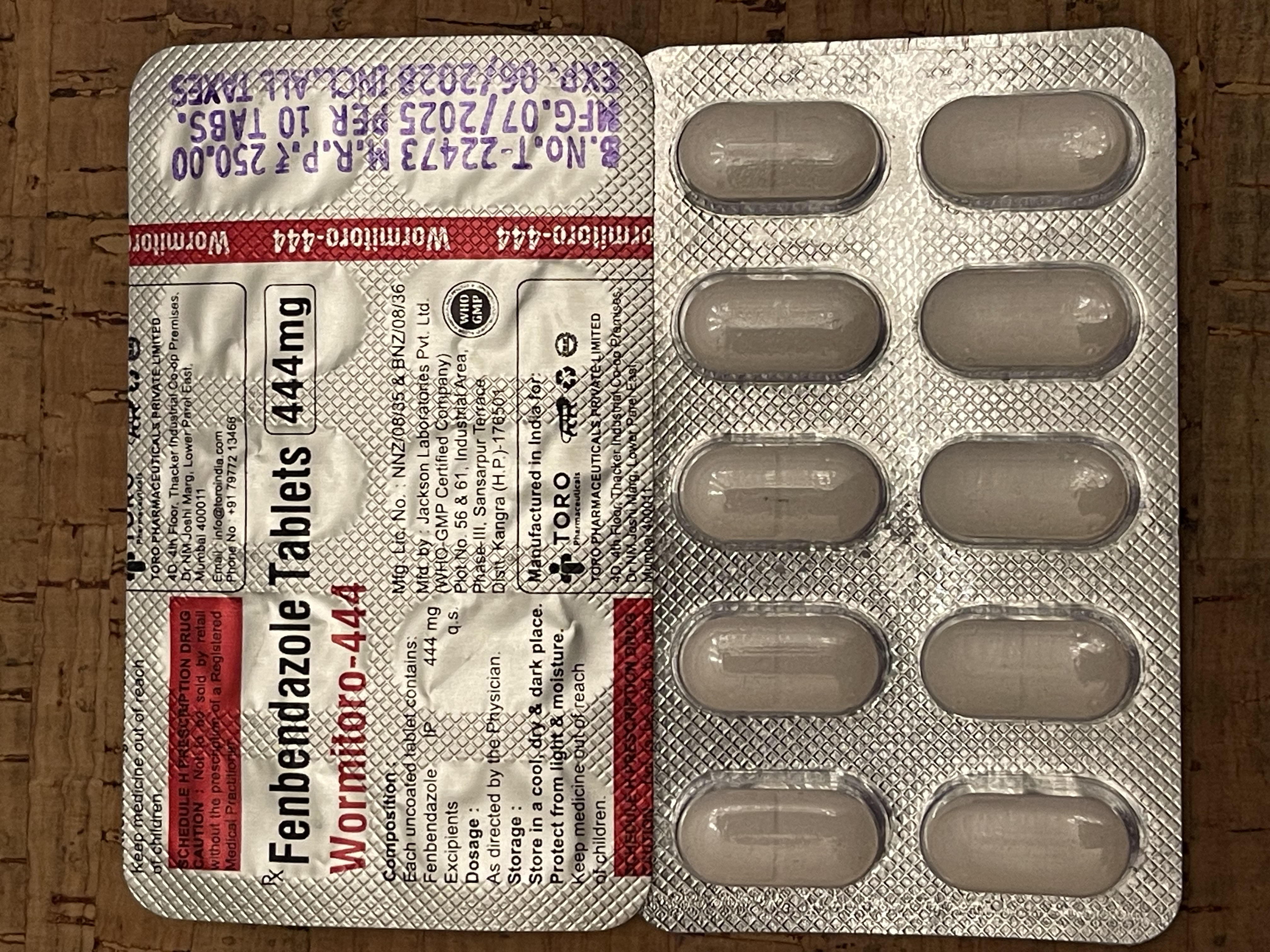 Fenbendazol 444 mg. preparat przeciwpasożytniczy Fenbendazole