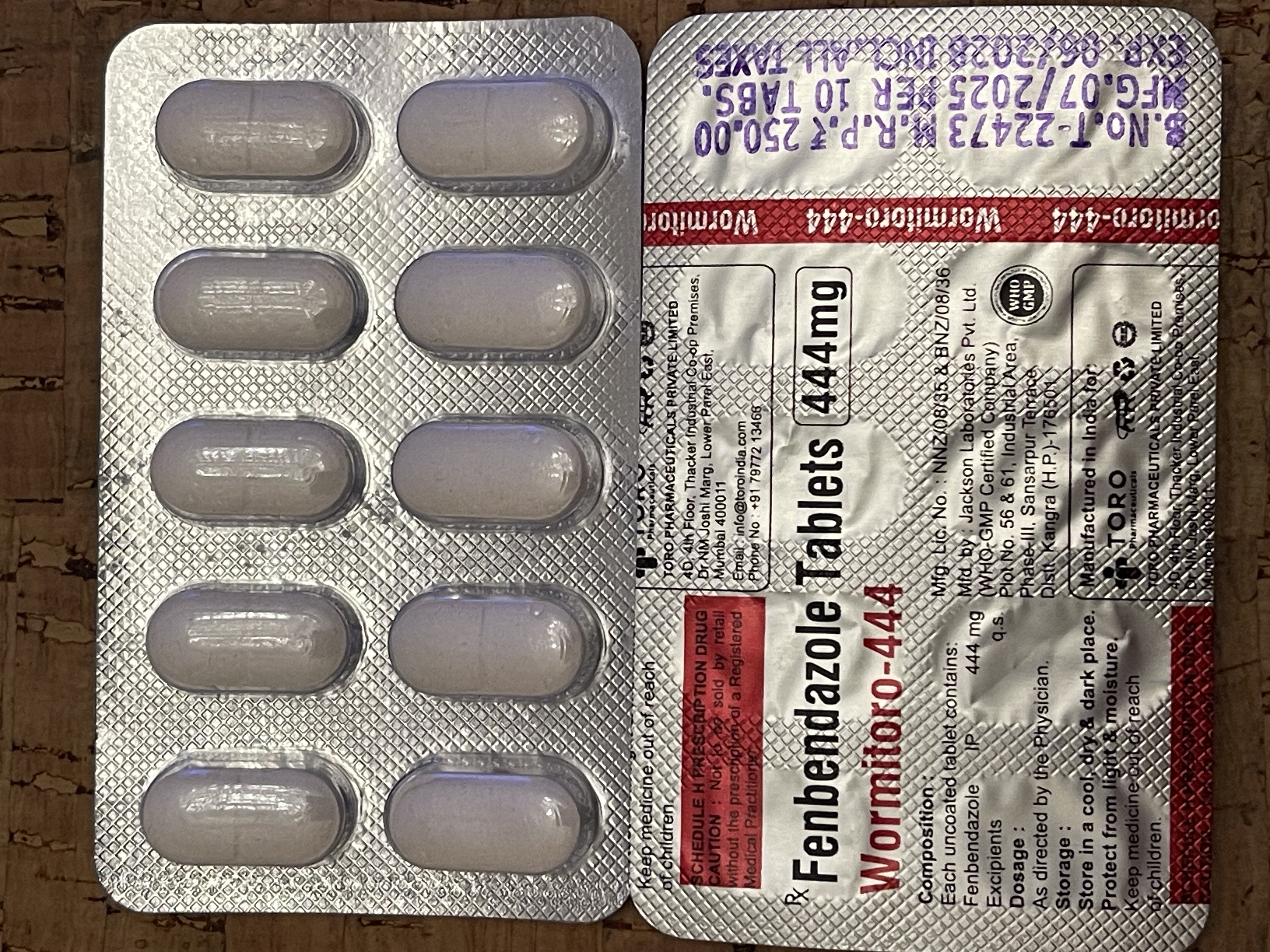 Fenbendazol 444 mg. preparat przeciwpasożytniczy Fenbendazole – zdjęcie 2