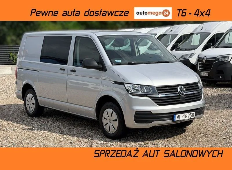 Volkswagen TRANSPORTER KOMBI 9 cio osobowy Business VAN T6.1, 2.0TDI 150KM Napęd 4Motion, T6 4x4 plus reduktor napędów, 2 Strefowe OGRZEWANIE i KLIMATYZACJA WEBASTO 5kW, Tylne drzwi skrzydłowe, Hak Ho – zdjęcie 3
