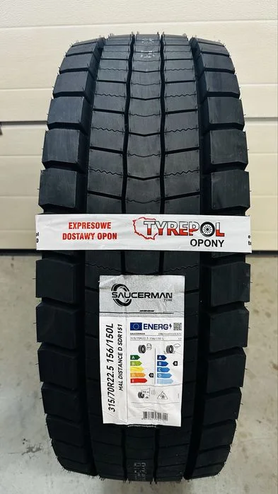 PROMOCJA 990netto Mocna opona SAUCERMAN 315/70 r22.5 napęd autostrada 315 70