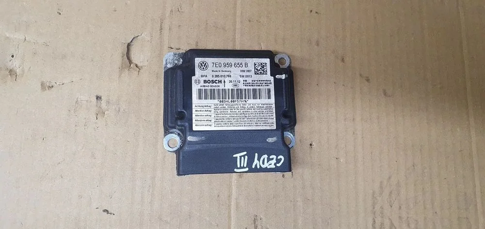 Moduł Sensor Airbag Poduszek VW Caddy III Lift 7E0959655B
