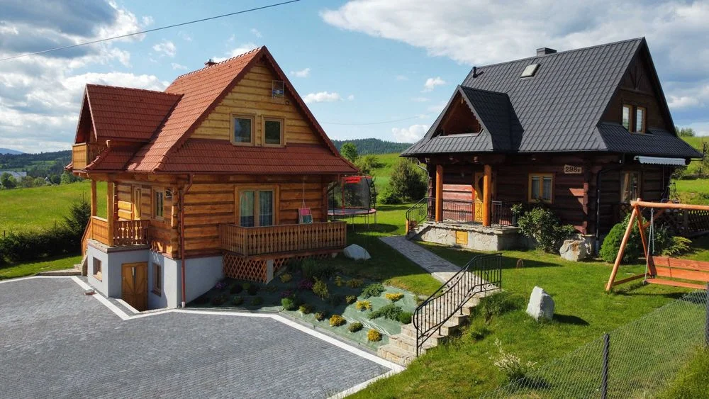 Domki góralskie z balii Wynajem Jacuzzi Balia Sauna Plac zabaw Nocleg Wolne terminy na sylwestra Ferie zimowe – zdjęcie 2