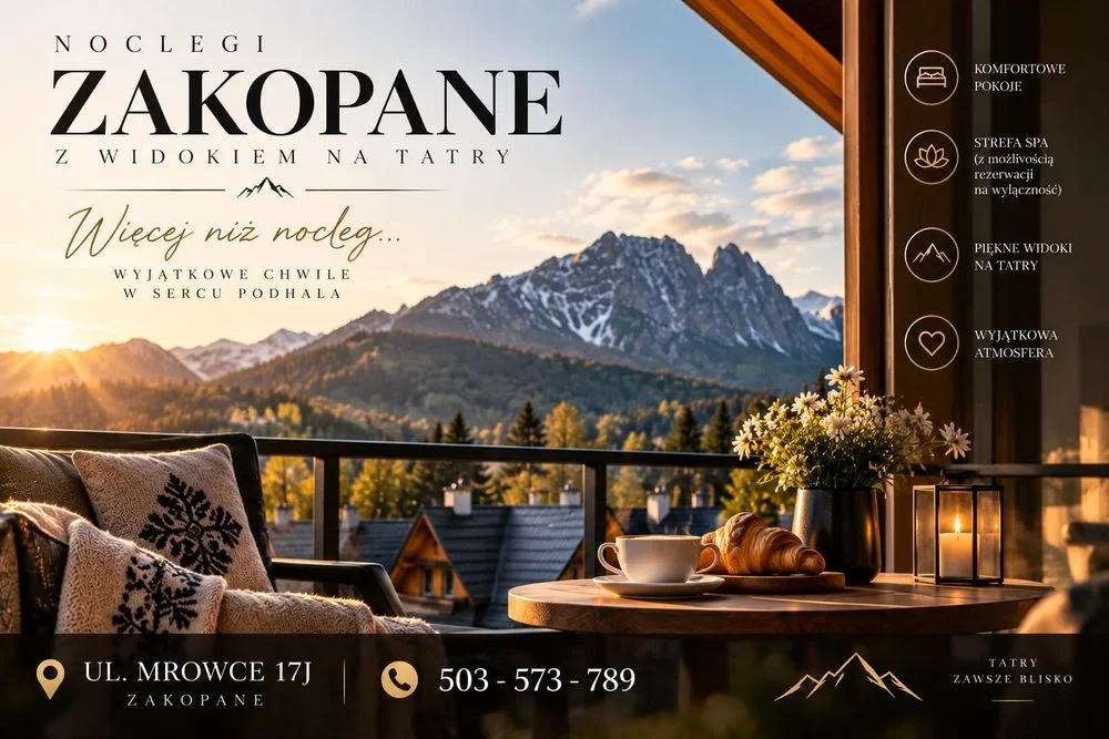 Noclegi Zakopane - Widok na TATRY -JACUZZI z możliwością rezerwacji na WYŁĄCZNOŚĆ / 503_573_789 - Sylwester - Ferie ZImowe .