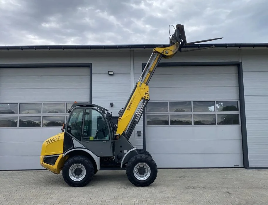 Kramer 750T Ładowarka czołowa teleskopowa Hydrauliczne szybkozłącze Łyżka 4w1 Widły CAT Schaffer Atlas Wacker – zdjęcie 2