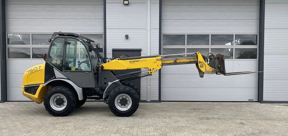 Kramer 750T Ładowarka czołowa teleskopowa Hydrauliczne szybkozłącze Łyżka 4w1 Widły CAT Schaffer Atlas Wacker – zdjęcie 3