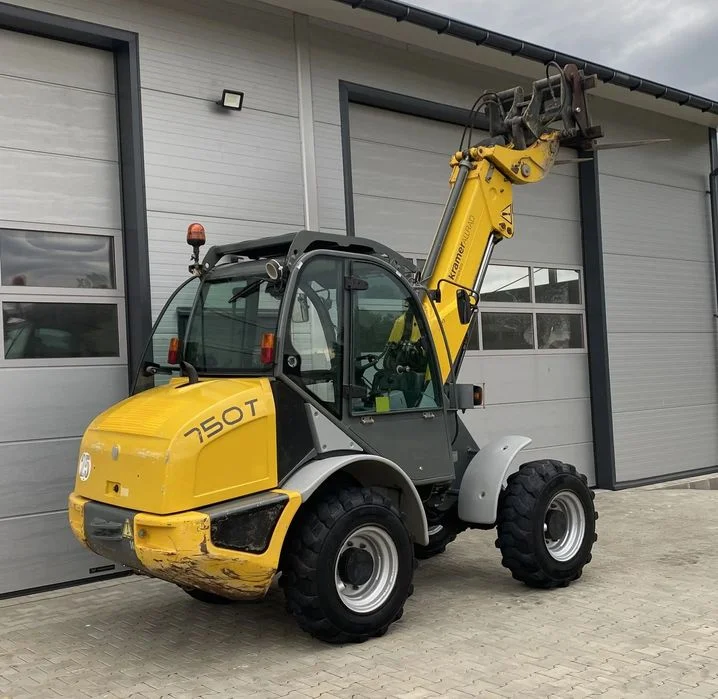 Kramer 750T Ładowarka czołowa teleskopowa Hydrauliczne szybkozłącze Łyżka 4w1 Widły CAT Schaffer Atlas Wacker – zdjęcie 12