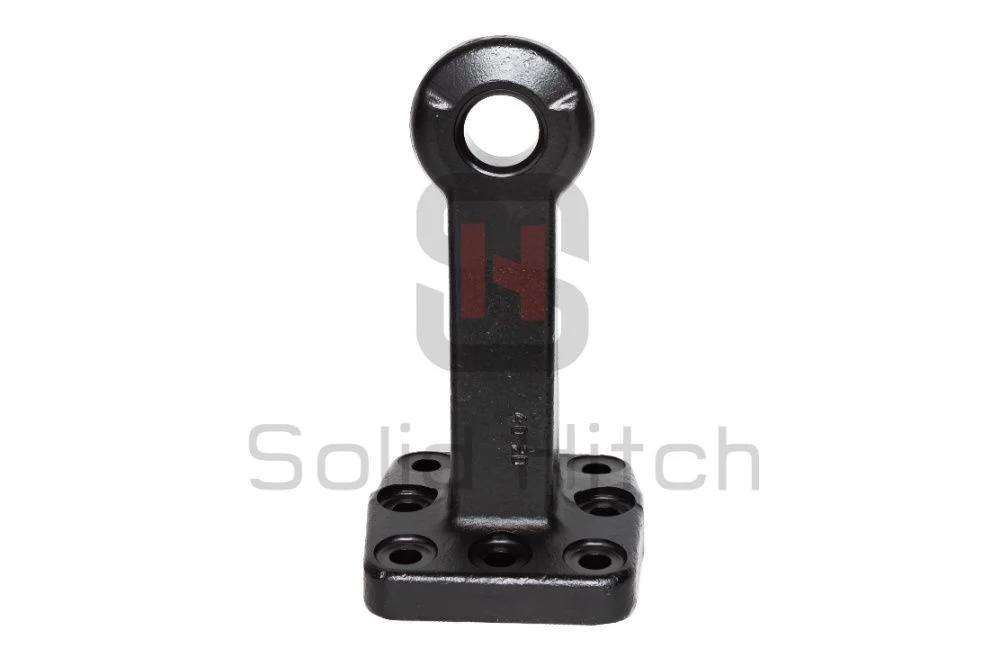 Ucho dyszla ciężarowe 40 mm, rozstaw 110x100, przyczepa tandem, zaczep – zdjęcie 3