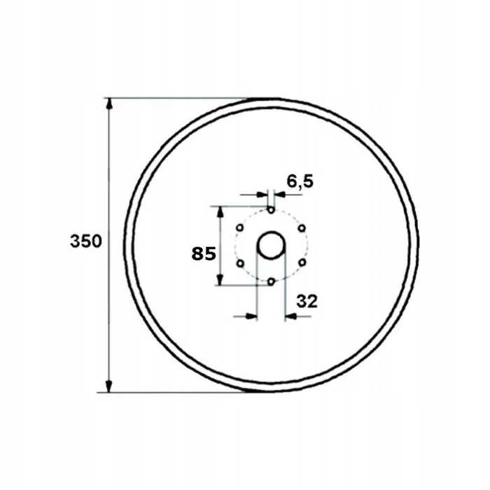 Talerz redlicy wysiewającej Monosem 7009 fi 350mm stal Borowa – zdjęcie 3