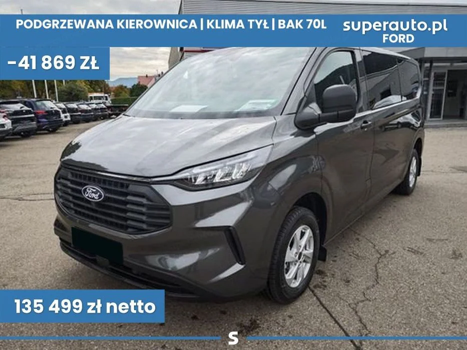 Ford Transit Custom Kombi M1 320 L2H1 Trend 2.0 150KM Klima tył ! Zbiornik 70L ! Kamera