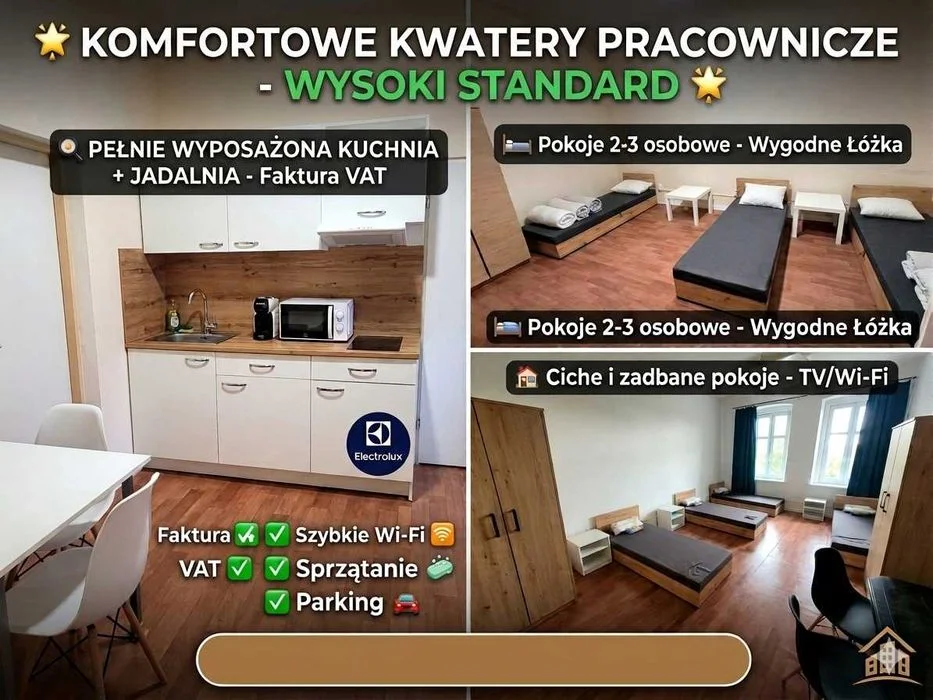 Noclegi, Kwatery Będzin dla 7 i 11 osób, Blisko do magazynów ID, Panattoni Park