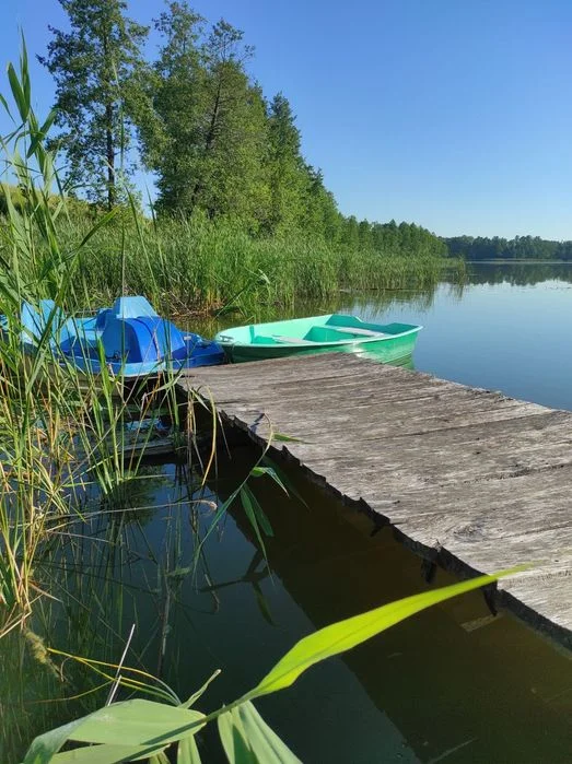 Agroturystyka Nad Jeziorkiem noclegi nad jeziorem Mazury Mikołajki - ryby - łódka - pomost – zdjęcie 5