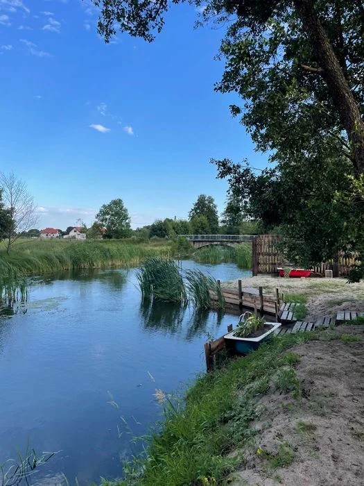 Domek na Mazurach z Jacuzzi i Sauną – Nad rzeką, ryby, prywatność lub Domek do wynajęcia Mazury – Jacuzzi, Sauna, Staw, Rzeka. – zdjęcie 7