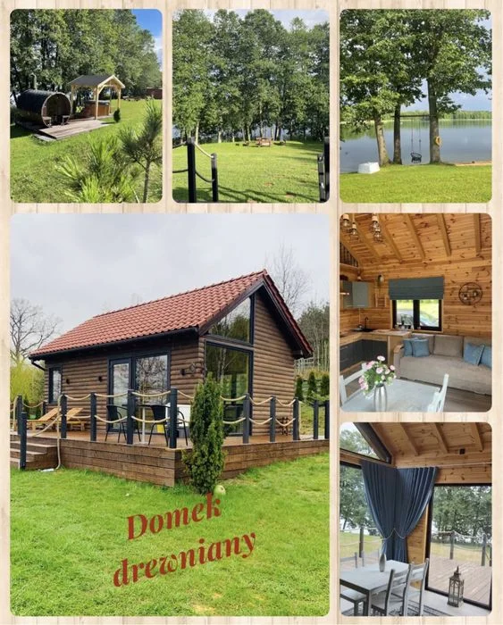 Domek, Mazury, linia brzegowa, Sauna, bania