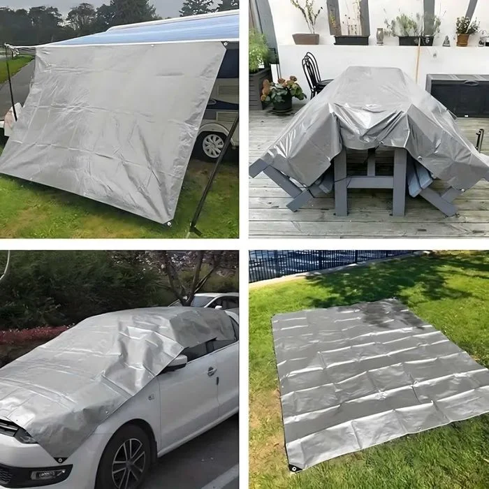 Plandeka Ochronna UV 2x3m 80g Okryciowa Mocna Uniwersalna – zdjęcie 3