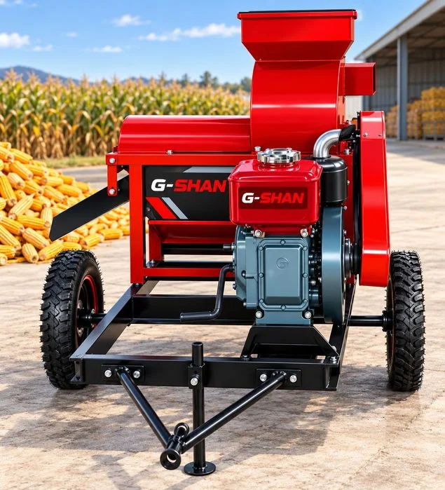 Łuszczarka Młocarnia do kukurydzy G-SHAN 15 KM – 4500 kg/h – Separator ziarna i rdzeni – zdjęcie 2